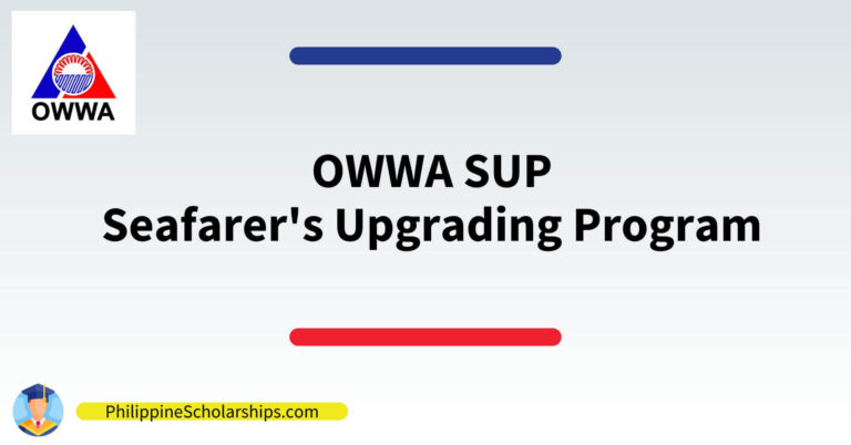 OWWA SUP program How to Apply Seafarer's Upgrading Program