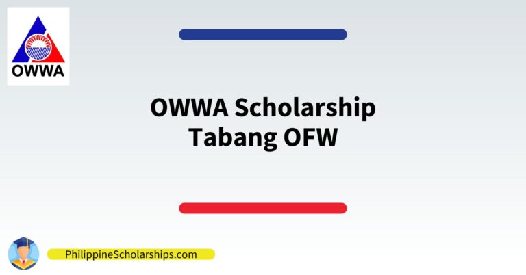 How to Apply OWWA Tabang OFW scholarship program