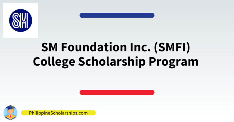 sm scholarship foundation college how to apply