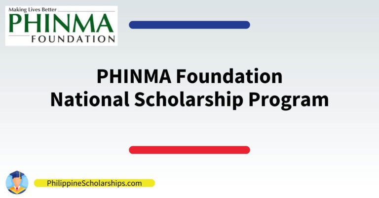 how to apply Phinma Foundation National Scholarship Program