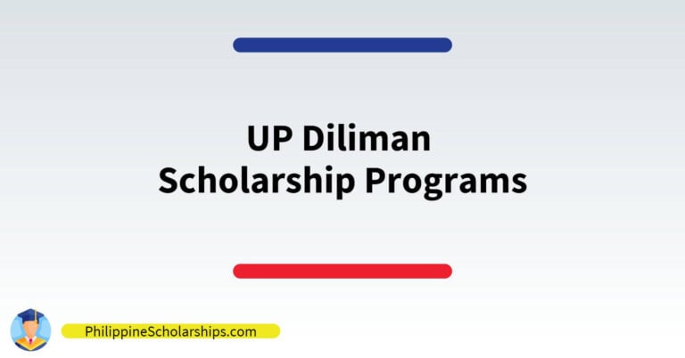 list of UP Diliman Scholarship Programs