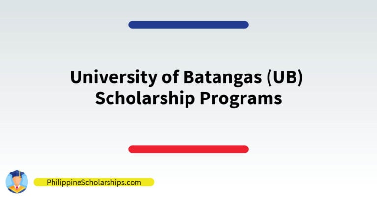 list of University of Batangas (UB) Scholarship Programs