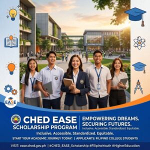 CHED EASE Scholarship Program A.Y. 2026–2027 - APPLICATIONS OPEN ...