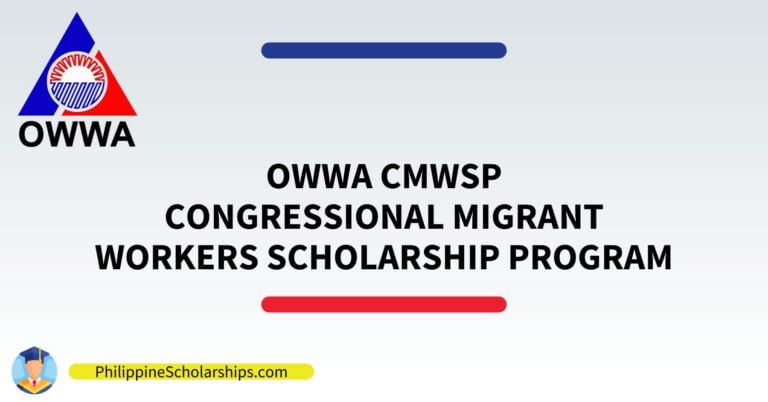 OWWA CMWSP Congressional Migrant Workers Scholarship Program