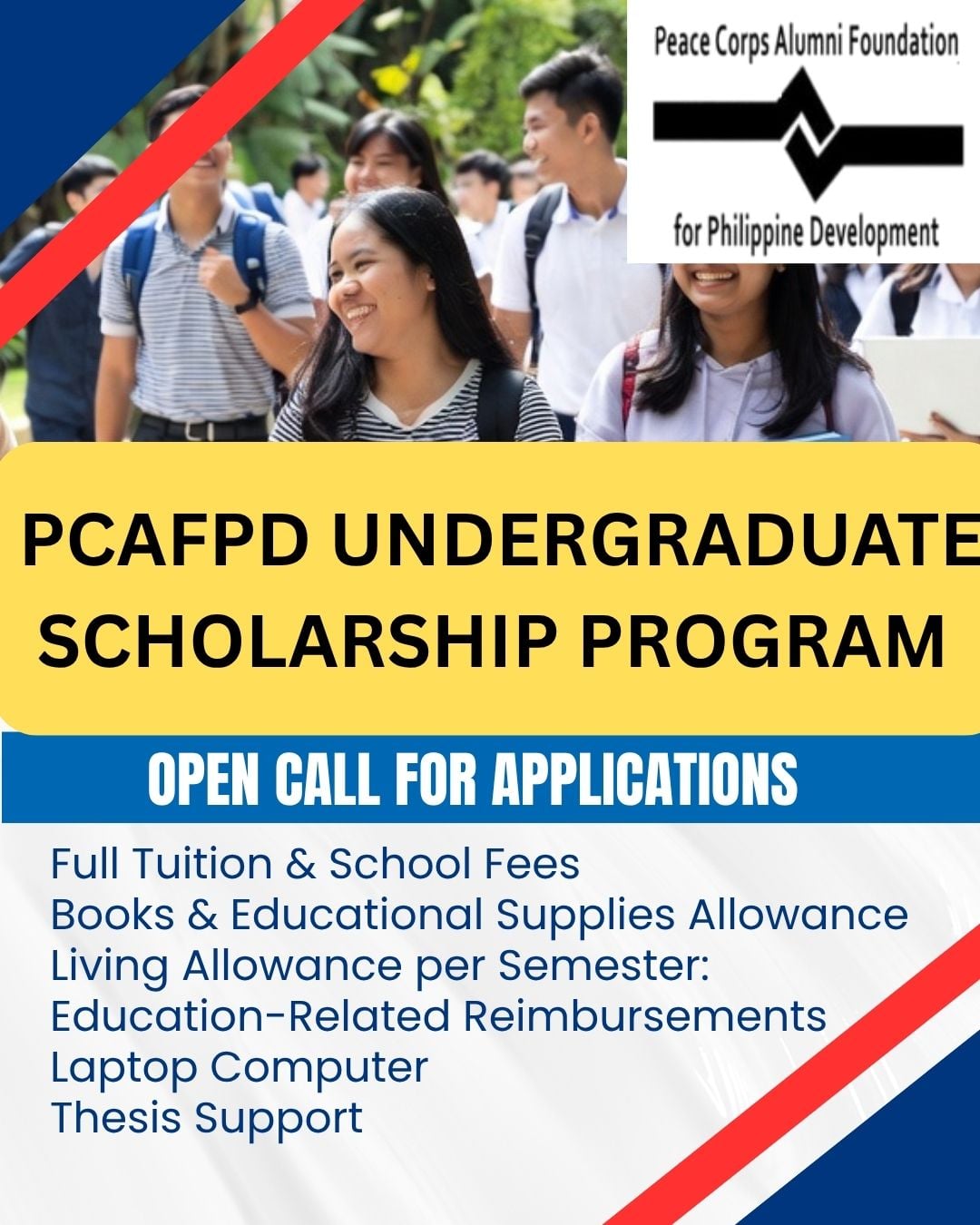 PCAFPD 2026 Undergraduate Scholarship