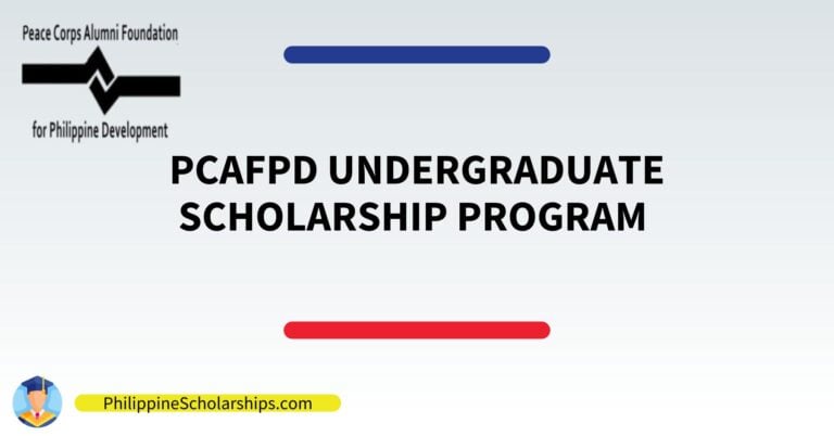 PCAFPD Undergraduate Scholarship Program