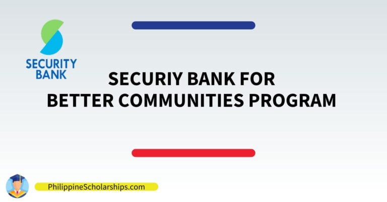 Security Bank Scholarship Program