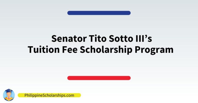 Senator Tito Sotto Tuition Fee Sholarship Program