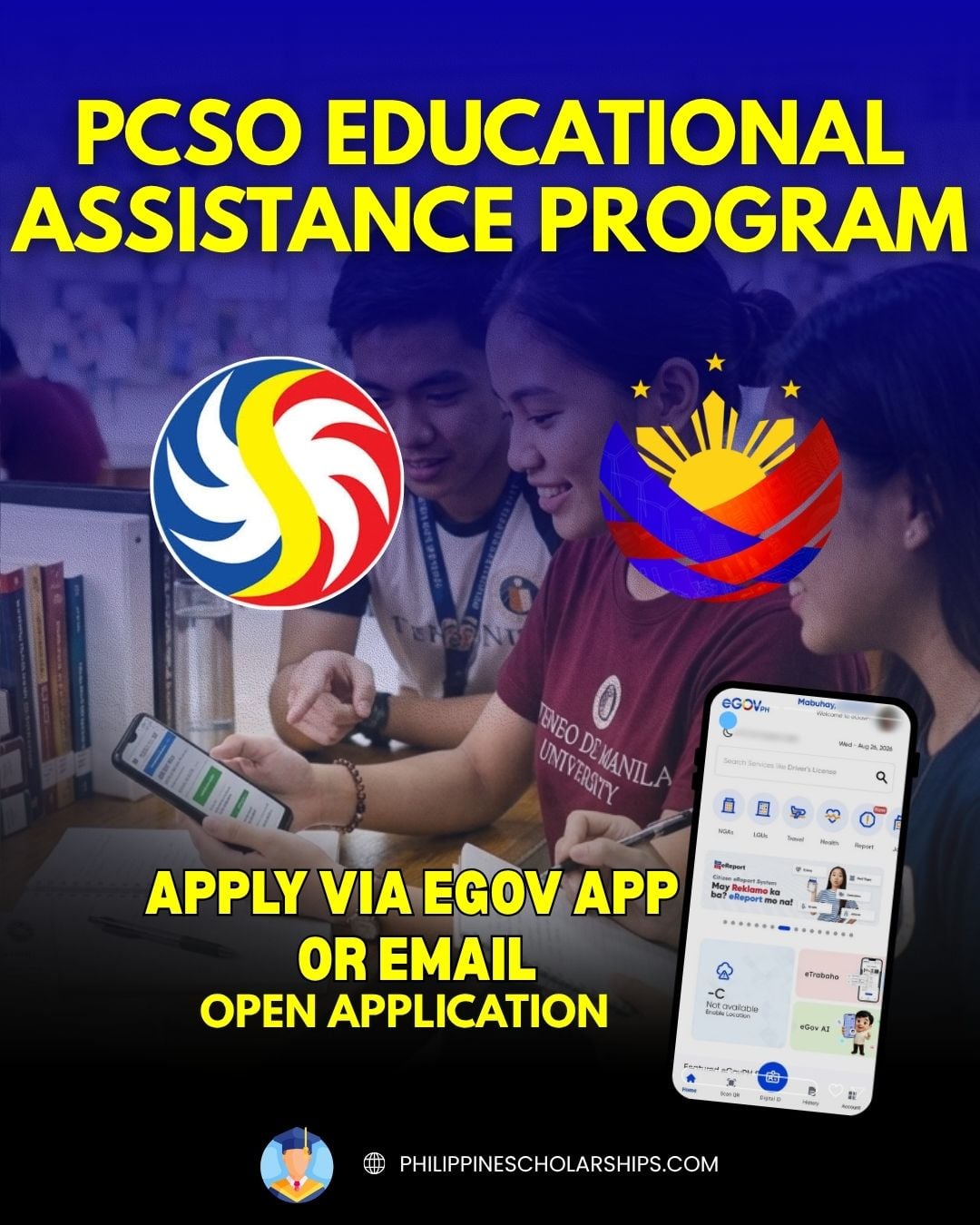 PCSO Opens Educational Assistance