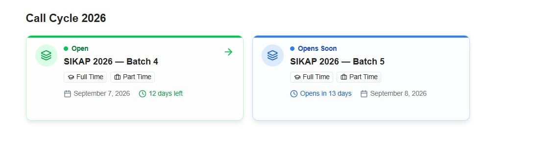Sikap Regular & N Scholarship Batch 4 Batch 5