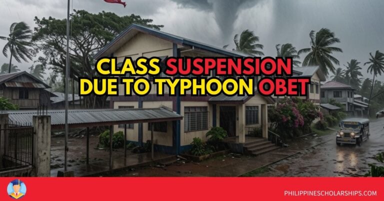 Typhoon Obet Triggers Aug. 25 Class Suspensions