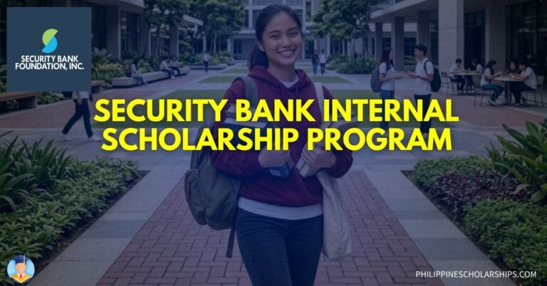 SECURITY BANK INTERNAL SCHOLARSHIP PROGRAM