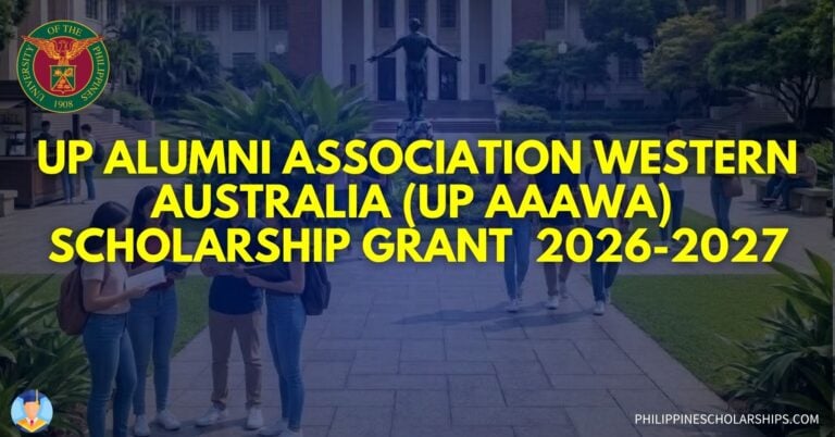 UP Alumni Association Western Australia (UP AAAWA) Scholarship Grant 2026-2027