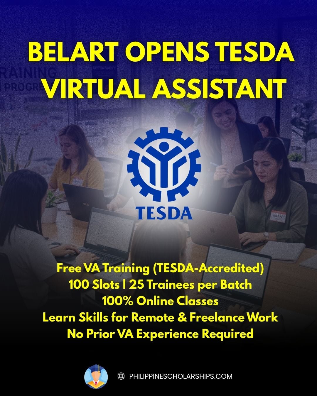 TESDA VIRTUAL ASSISTANT SERVICE III SCHOLARSHIP FOR FILIPINOS
